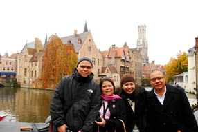 Guests from Manila in Brugges
