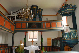 Front of church