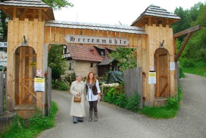 The author at left with Jenean Derheim, European Focus, at the Herrenmuehle