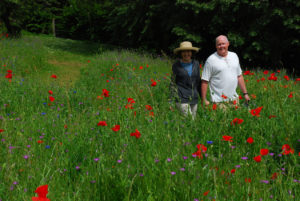 Dennis and Diane in Monet's Garden, France
